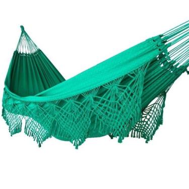 Imagem de rede de dormir descanso casal algodão gigante reforçada 300kg - REDES,