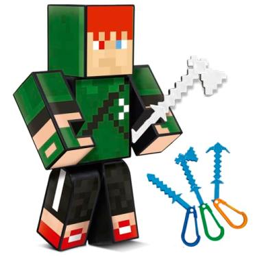 Imagem de Boneco Mine Robin Hood Familia Arqueira Youtuber Gamer Craft
