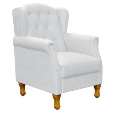 Imagem de Poltrona Para Sala De Estar Yara P02 Corino Branco