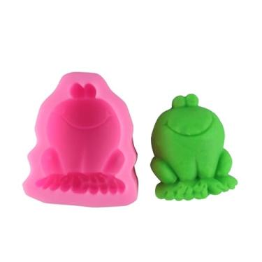 Imagem de Molde de silicone para decoração de bolo e chocolate de sapo 3D (1 peça)