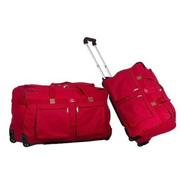 Imagem de Yins, Sacola Bolsa Mala De Viagem De Bordo Grande Com Rodinhas COR:VERMELHO;TAMANHO:GRANDE