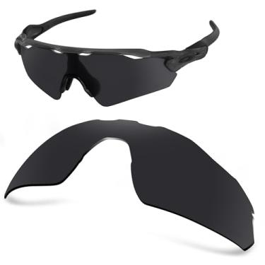 Imagem de AOZAN Lentes de reposição polarizadas ANSI Z87.1 para óculos de sol Oakley Radar EV Pitch - ônix preto