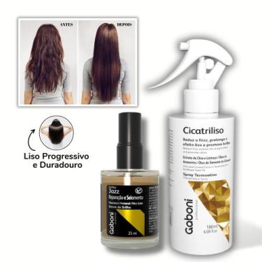 Imagem de Kit Antifrizz/Efeito Liso Spray Termoprotetor + Serum Reparador de Bri