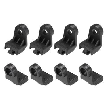 Imagem de X AUTOHAUX 8 peças de montagem de ventilador de radiador elétrico em forma de L suporte universal para carro caminhão SUV radiador