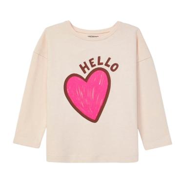 Imagem de Blusa Hering infantil Verde Menina Comfort Decote Redondo Estampada-Feminino