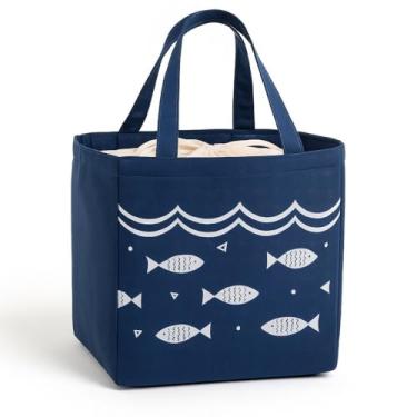 Imagem de Bolsa Térmica De Praia Com Compartimento Grande E Alça Ombro