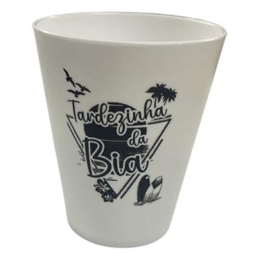 Imagem de Kit 50 Copos Ecológicos Personalizados 300ml – Reutilizáveis para Festas e Eventos (Branco)