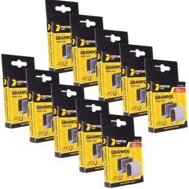 Imagem de Grampos 12Mm Tipo U Para Grampeador De Pressão Com 10000 Un