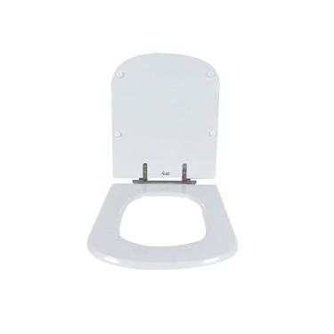 Imagem de Assento Sanitário Poliéster Para Louça Dama Senso (Roca) Aço (Reb. Oculto) Branco