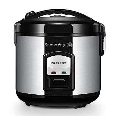 Imagem de Panela de Arroz Gourmet com 700W Acabamento em Aço Inox Capacidade de 10 Xícaras e Indicador de LED Multilaser CE06