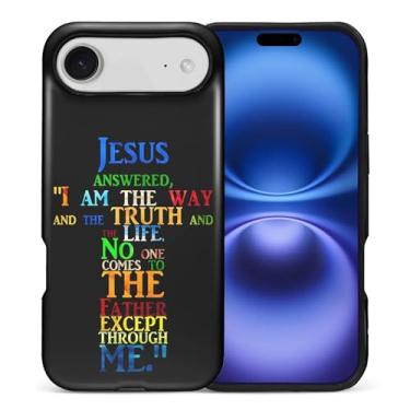 Imagem de TAMEFOX Capa para iPhone DDD Air, antiqueda, arranhões, fosca, capa protetora para mulheres, menina, cruz da Bíblia de Cristo, imagem de Jesus