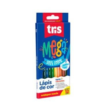 Imagem de Lapis de Cor Mega Soft Color com 12 Unid-Tris