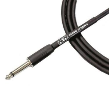 Imagem de Cabo P10 / P10L para Instrumento 0,20 mm Preto Mod Ninja 10FT 3,05 Mt 