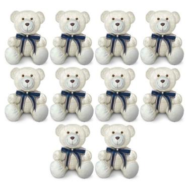 Imagem de Kit 10 Ursinhos De Pelúcia Articulado Para Decoração Presente 20cm - A