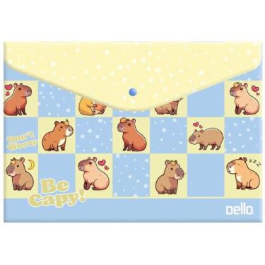 Imagem de Pasta Envelope A4 BE CAPY com Botão Azul Pacote com 10 - Dello