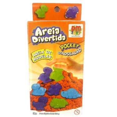 Imagem de Areia Divertida, Kit de Modelar com Dinossauros, 150g