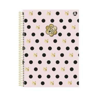 Imagem de Caderno Rebecca Bonbon Espiral Escolar Capa Dura 1 Matéria Bolinhas