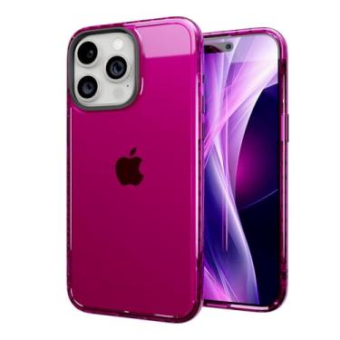 Imagem de cellhelmet Capa Altitude projetada para iPhone 15 Pro Max em magenta vívido | Certificado de teste de queda de 3 pés | Resistente à prova de choque e queda | Como visto no Shark Tank