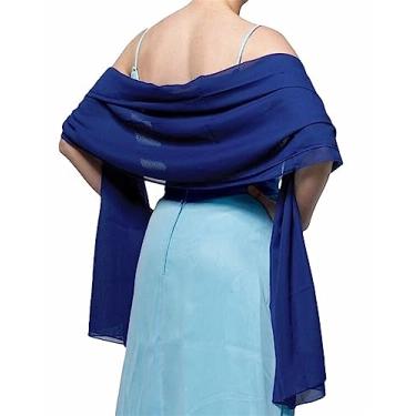 Imagem de Chiffon Cachecol Pashmina Xales E Wraps Para Vestidos De Noite Capas De Casamento Cover Up, Rose, One Size