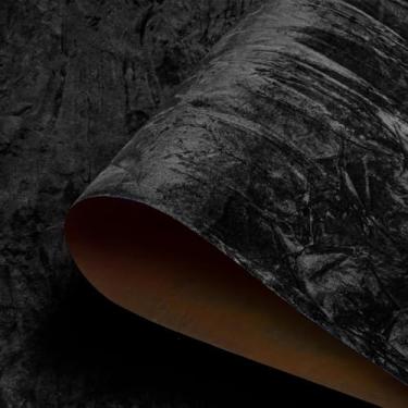 Imagem de HelloWall Papel de parede de veludo preto de 45 x 805 cm, papel de parede de tecido de veludo, papel de contato macio para forro de gaveta, home theater, quarto, forro autoadesivo, folhas de feltro