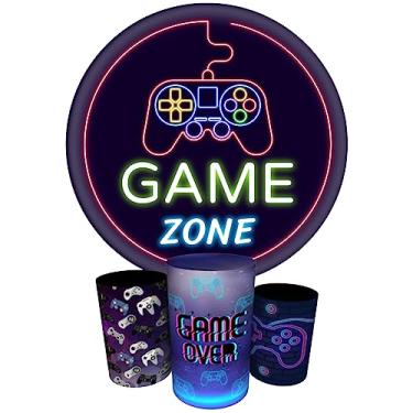 Imagem de Trio Capas Cilindro + Painel Redondo 1,50m Vídeo Game (Vídeo game K1GME002)