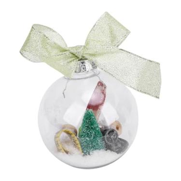 Imagem de Luqeeg Globo de Neve para Pendurar, Decoração de Natal, Enfeite de Globo de Neve com Tema de Costura, à Prova de Desbotamento, Laço e Corda para Pendurar, para Decoração de árvore (B)