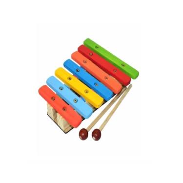 Imagem de XILOFONE INSTRUMENTO MUSICAL INFANTIL MADEIRA