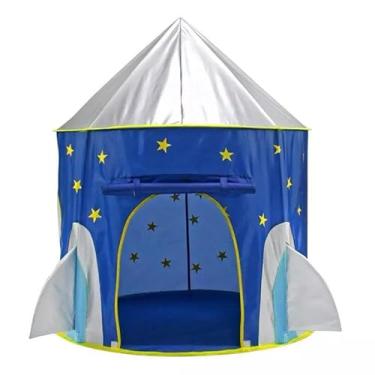 Imagem de Barraca Infantil Castelinho Foguete Astronauta Cabana Toca Tenda Casinha - Azul