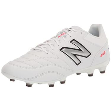 Imagem de New Balance Tênis de futebol masculino 442 V2 Team FG, Branco/preto, 37