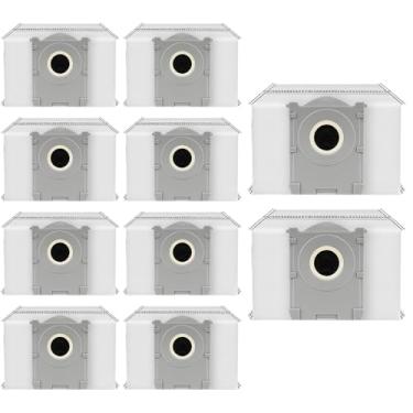 Imagem de Pacote com 10 sacos de pó compatíveis com Ecovacs X9 PRO OMNI/ X8 PRO OMNI /T80 OMNI/T50 OMNI/T50 PRO OMNI/T50 PRO MAX Robot Vacuum