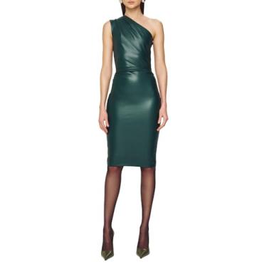 Imagem de Ronny Kobo Vestido feminino Pelle, Azul-petróleo escuro, P