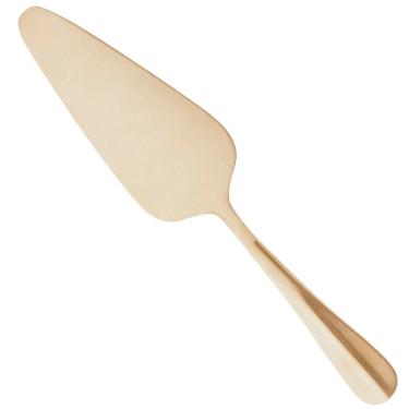 Imagem de Espátula P/Cortar Bolo Aço Inox Positano Dourado 25cm Lyor