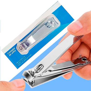 Imagem de Cortador de Unha Grande 7,8cm Para pé e mão com Lixa Aço inox Manicure Pedicure