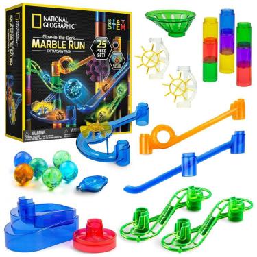 Imagem de Blue Marble: Pacote de Expansão NATIONAL GEOGRAPHIC Glowing Marble Run com 5 Marbles Lu...