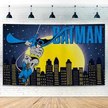 Imagem de Decoração de pano de fundo de festa de super-herói – faixa de desenho animado de 1,5 x 7,8 m para meninos, chá de bebê, festa temática de quadrinhos infantil, decoração de parede, fundo de cabine de