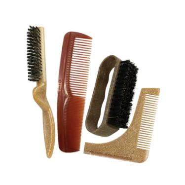 Imagem de MARILU KIT CUIDADOS MASCULINOS - 1 ESCOVA BARBA, 1 PENTE MODELADOR DE BARBA, 1 ESCOVA DE ACABAMENTO P CORTE MASCULINO 1 PENTE MASCHIO