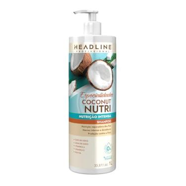 Imagem de Shampoo Coconut Nutri - Limpa Suavemente e Nutre - HEADLINE Especialidades - 1L