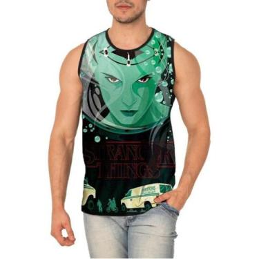 Imagem de Camiseta Regata Stranger Things Ref:234 - smoke, Preto, M