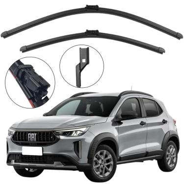 Imagem de Kit Palheta Dianteira Pulse 2022 a 2025 Limpador de Parabrisa de Silicone