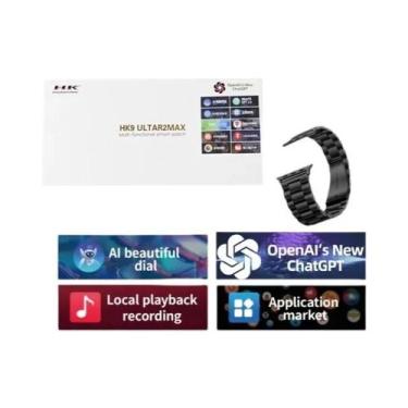 Imagem de Smartwatch 49mm HD AMOLED HK9 ULTRA 2 MAX 4G ROM Bluetooth Chamada Hom