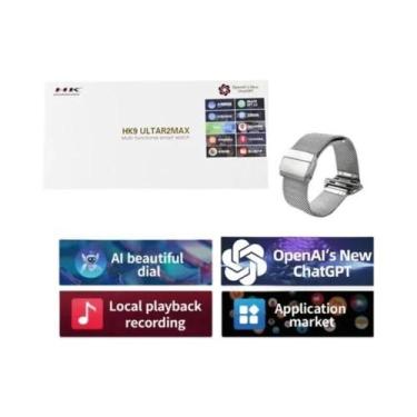 Imagem de Smartwatch 49mm HD AMOLED HK9 ULTRA 2 MAX 4G ROM Bluetooth Chamada Hom