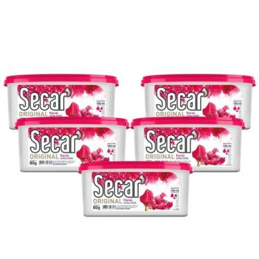 Imagem de Kit C/ 5 Anti Mofo Secar Original Floral 80g Desumidificador Fungos Ma