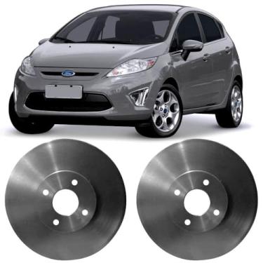 Imagem de Par Disco Freio New Fiesta 2010 2011 2012 2013 Ventilado