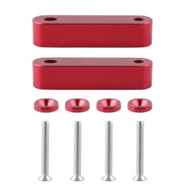 Imagem de DBEIXIWEI Conjunto de parafusos de aço para arruelas de para-lama de alumínio com 2 peças compatível com CRX 1988-1991