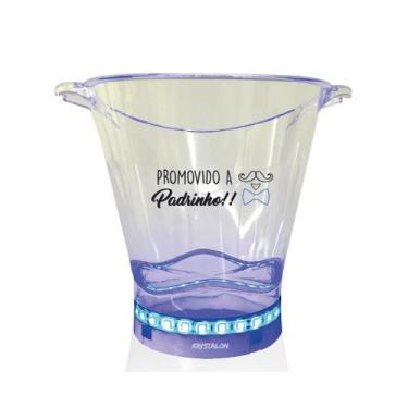Imagem de Balde De Gelo Com Led Personalizado Para Padrinho - Krystalon