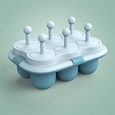 Imagem de Caixa de sorvete de 6 grades para casa, ferramenta faça você mesmo, caixa de sorvete, sobremesa, máquina de sorvete, ferramenta de cozinha (cor: tamanho B: 19,6 x 13,3 x 10,5 cm) (A 19,6 x 13,3 x 10,5