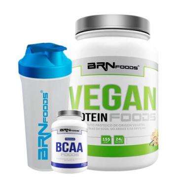 Imagem de Vegan Kit - Vegan Protein 500G+ Bcaa Premium 120 Cápsulas - Brn Foods