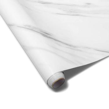 Imagem de Papel de Parede Autocolante Adesivo Marmore Falso Flexivel Envelopamen