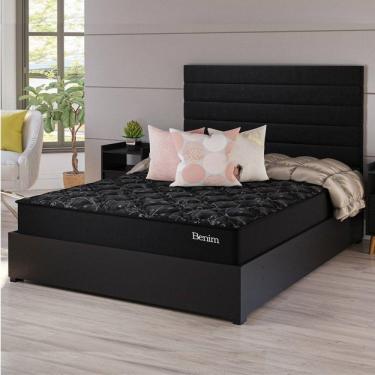 Imagem de Conjunto Cama Box Casal Benim com Molas Ensacadas 138cmxcm188cmx60,4cm Preto