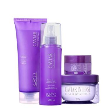 Imagem de Kit K.Pro Caviar Shampoo Máscara Sérum e Spray Leave-in (4 Produtos)